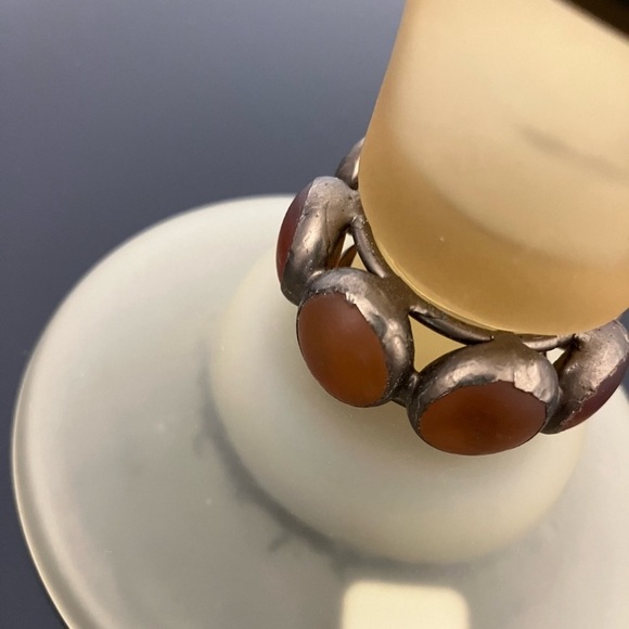 Partylite Retro Amber Frost Glass Candleholder - Picture 5 of 6